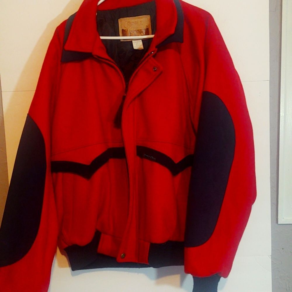 Cripple Creek western Mens dark blue red cowboy rodeo jacket XL